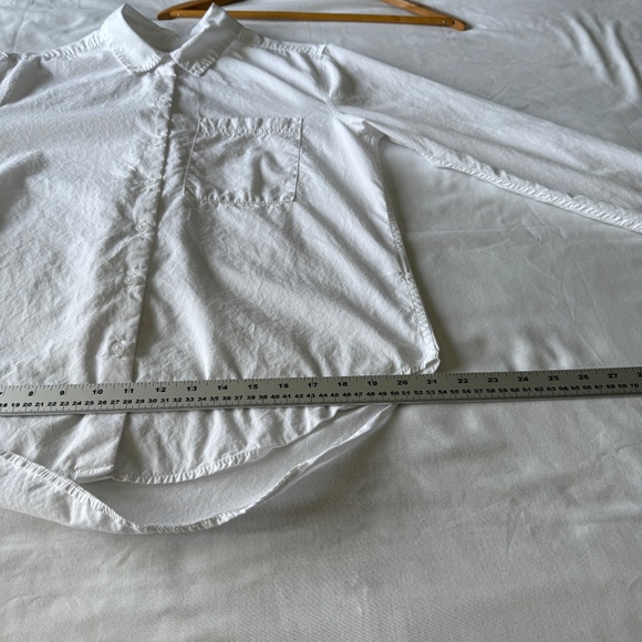 Lola River Women's Long Sleeve Button Up Semi-Sheer Layering Blouse White Size S - Picture 12 of 13